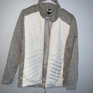 - NWT zeroxposur white metallic jacket009
